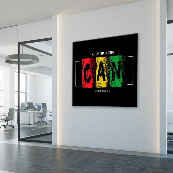 Motivasyon Keep Smiling CAN Kanvas Tablo – 7474