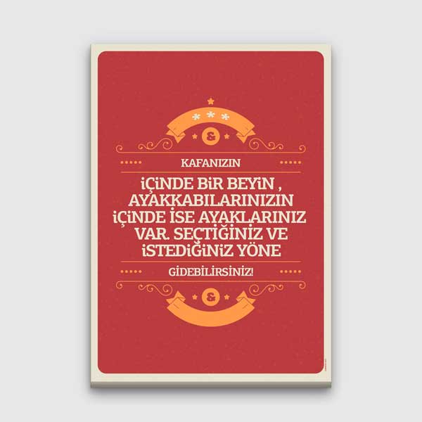 "Kendi Yolunu Seç" Kişisel Güçlenme Motivasyon Tablosu – B-888