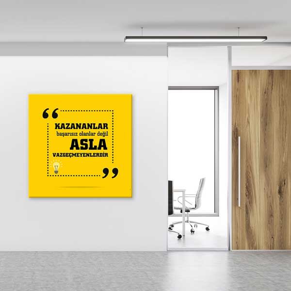 "Asla Vazgeçme" Kazanma Motivasyon Posteri – 4103
