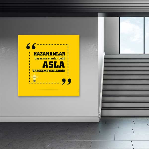 "Asla Vazgeçme" Kazanma Motivasyon Posteri – 4103