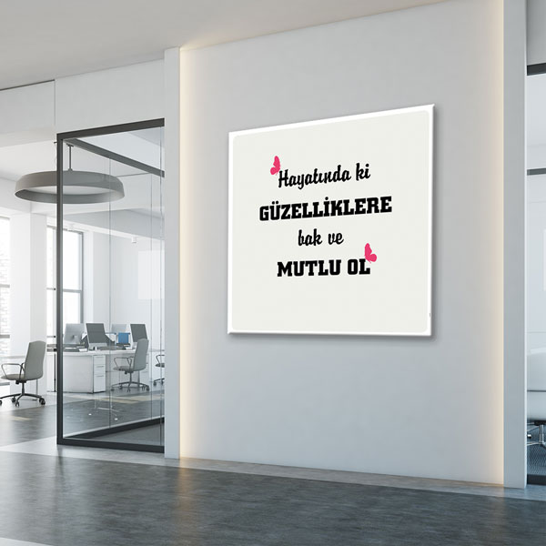 motivasyon-tablolari-7530-04 Hayatındaki Güzelliklere Bak ve Mutlu Ol Kanvas Tablo 7530