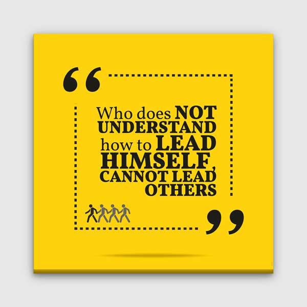 motivating-posters-3180-00 Kendini Yönetemeyen Başkasına Liderlik Edemez Duvar Tablosu – 3180