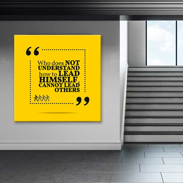 Kendini Yönetemeyen Başkasına Liderlik Edemez Duvar Tablosu – 3180