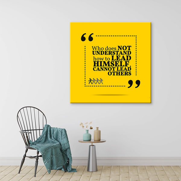 Kendini Yönetemeyen Başkasına Liderlik Edemez Duvar Tablosu – 3180
