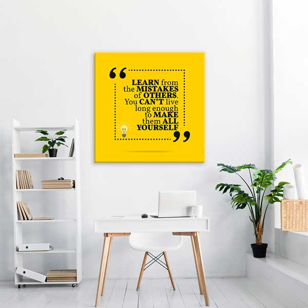 Tecrübe Kazanma Motivasyon Duvar Kanvası – 3355