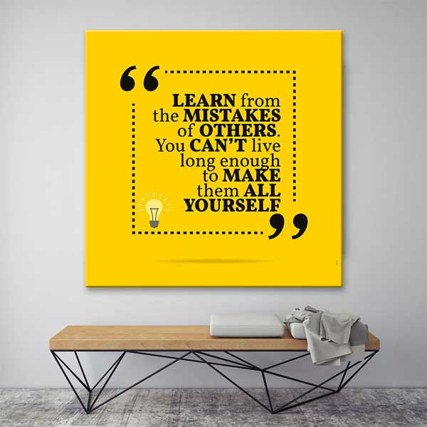 Tecrübe Kazanma Motivasyon Duvar Kanvası – 3355