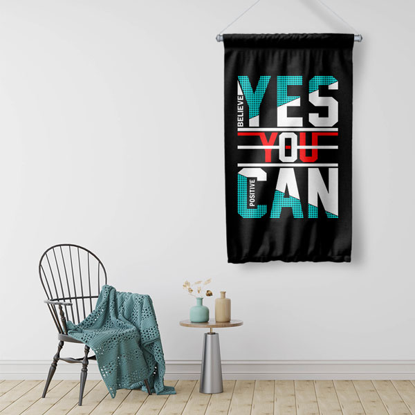 Yes You Can Duvar Flaması 7664
