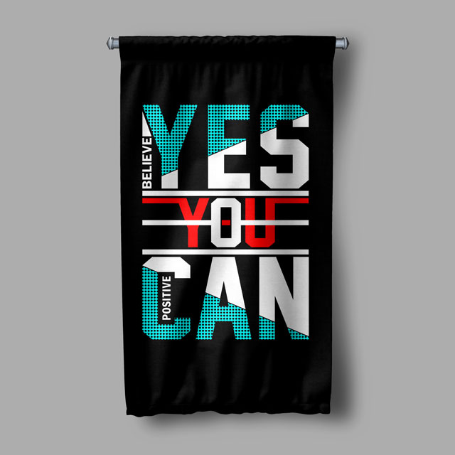 Yes You Can Duvar Flaması 7664