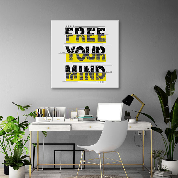 Free Your Mind Kanvas Tablo – 7454