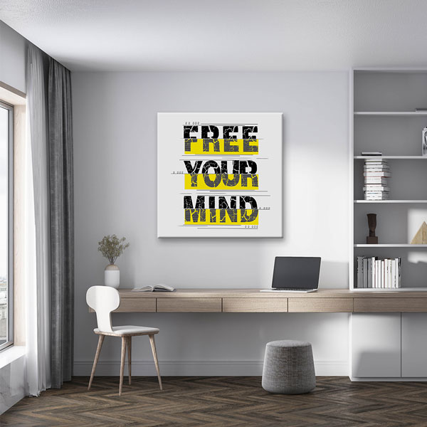 Free Your Mind Kanvas Tablo – 7454