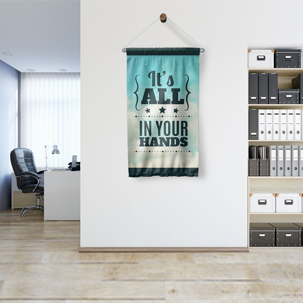 motivational-wall-art-7697-03 It’s All In Your Hands Motivasyon Duvar Flaması Kumaş Baskı 7697