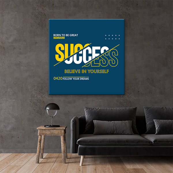 Success Believe In Yourself Kanvas Tablo – 7464