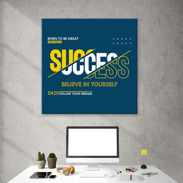 Success Believe In Yourself Kanvas Tablo – 7464