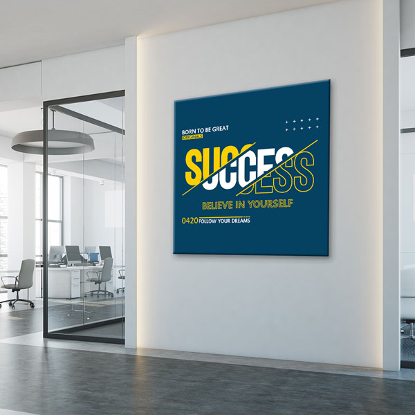 Success Believe In Yourself Kanvas Tablo – 7464