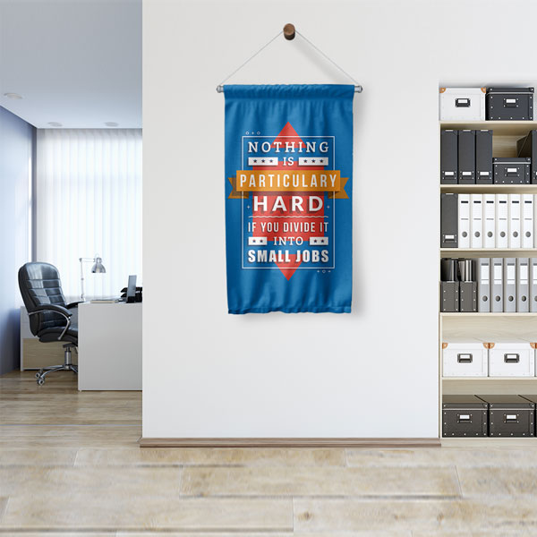 Nothing Is Hard Duvar Flaması 7704