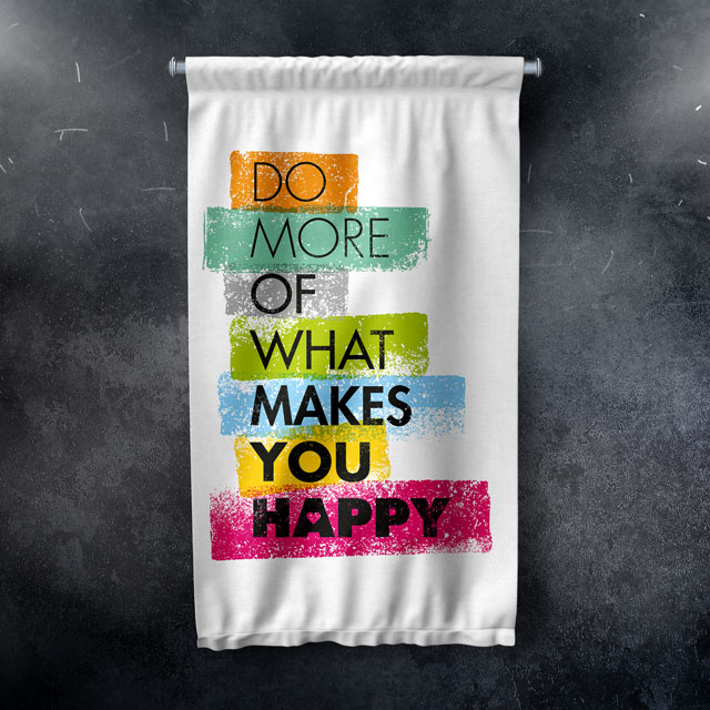 Do More of What Makes You Happy Duvar Flaması 7705