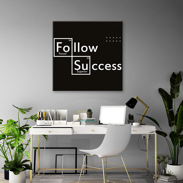 Follow Success Kanvas Tablo – 7471