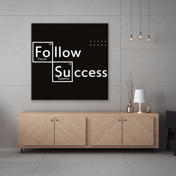 Follow Success Kanvas Tablo – 7471