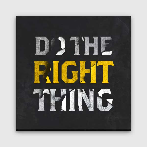Motivasyon Do The Right Thing Kanvas Tablo – 7480