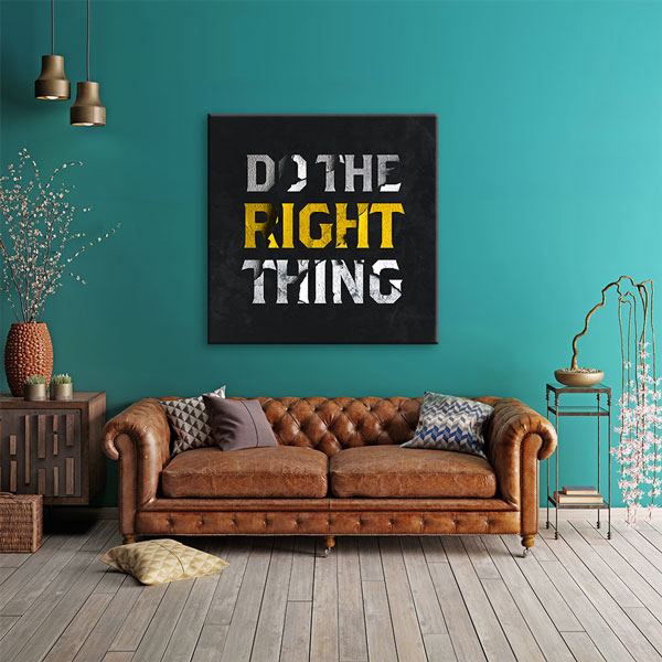 motivational-wall-decor-7480-02 Motivasyon Do The Right Thing Kanvas Tablo – 7480