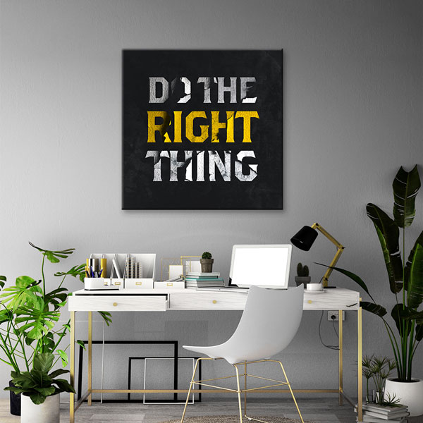 motivational-wall-decor-7480-03 Motivasyon Do The Right Thing Kanvas Tablo – 7480