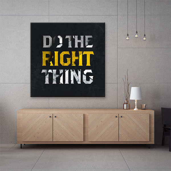motivational-wall-decor-7480-04 Motivasyon Do The Right Thing Kanvas Tablo – 7480