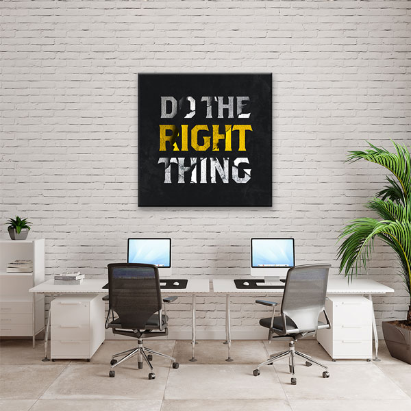 motivational-wall-decor-7480-05 Motivasyon Do The Right Thing Kanvas Tablo – 7480