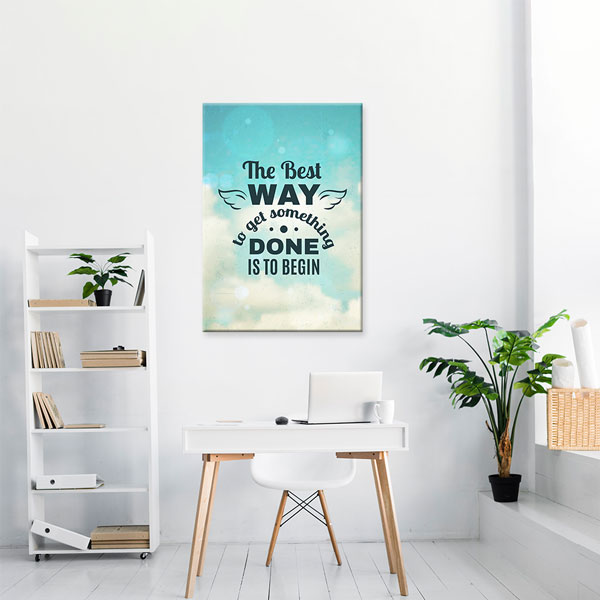 Motivasyon The Best Way Kanvas Tablo – 7546