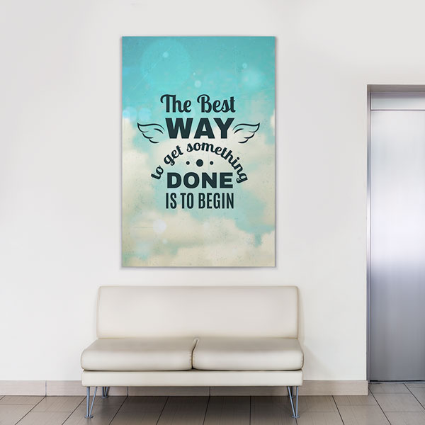 Motivasyon The Best Way Kanvas Tablo – 7546