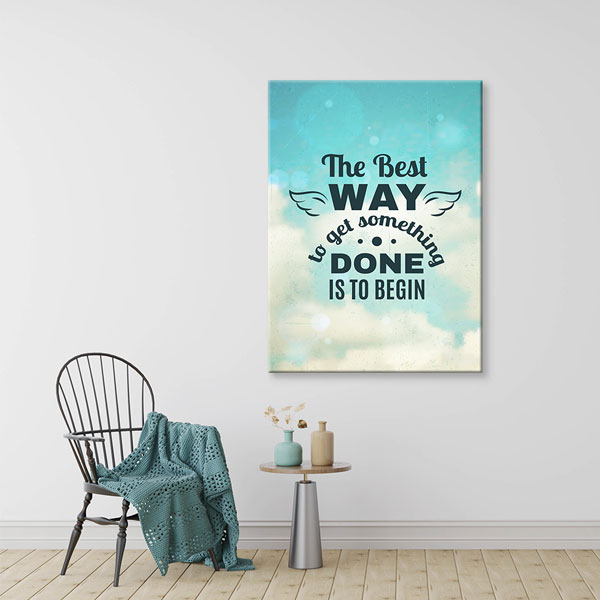 Motivasyon The Best Way Kanvas Tablo – 7546