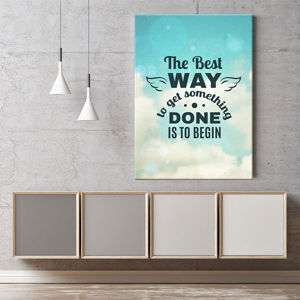 Motivasyon The Best Way Kanvas Tablo – 7546