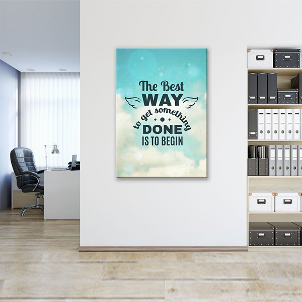 Motivasyon The Best Way Kanvas Tablo – 7546