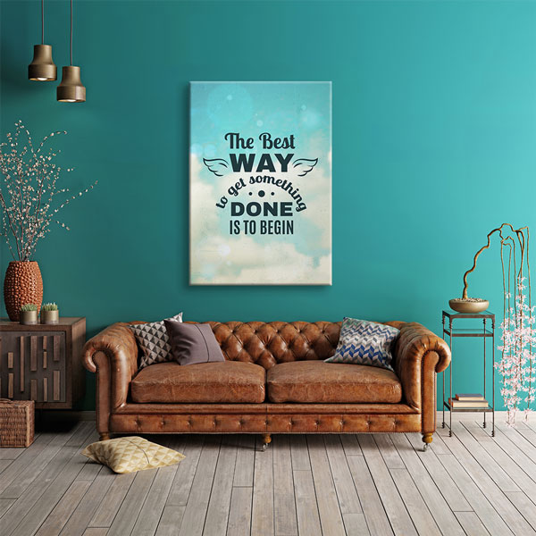 Motivasyon The Best Way Kanvas Tablo – 7546