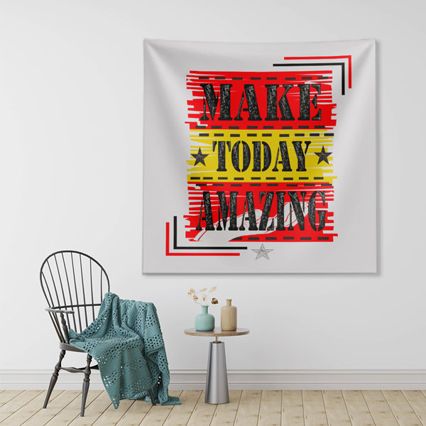 Motivasyon Duvar Örtüsü - Make Today Amazing 7604