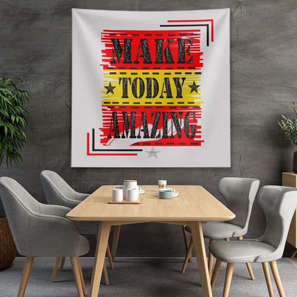 Motivasyon Duvar Örtüsü - Make Today Amazing 7604