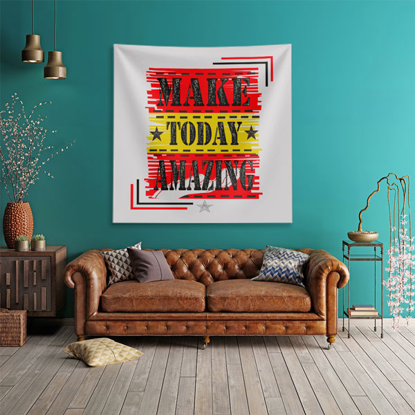 Motivasyon Duvar Örtüsü - Make Today Amazing 7604