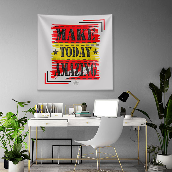 Motivasyon Duvar Örtüsü - Make Today Amazing 7604