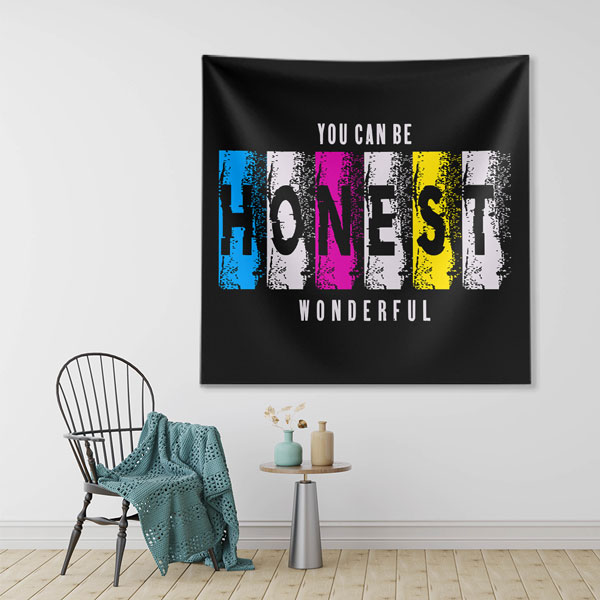 motivational-wall-decor-7608-01 Motivasyon Duvar Örtüsü - You Can Be Honest 7608