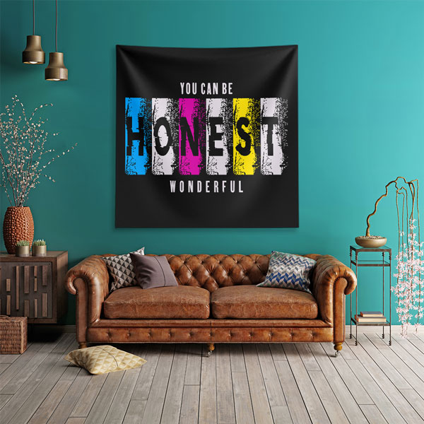 motivational-wall-decor-7608-03 Motivasyon Duvar Örtüsü - You Can Be Honest 7608
