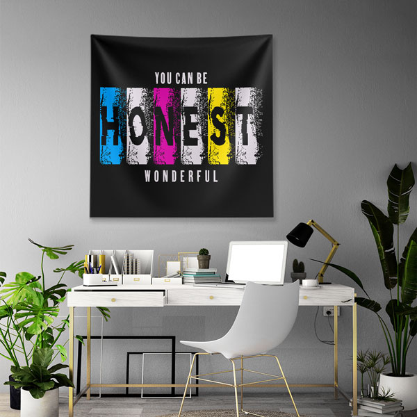 motivational-wall-decor-7608-04 Motivasyon Duvar Örtüsü - You Can Be Honest 7608