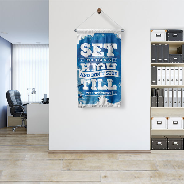 Set Your Goals High Duvar Flaması 7710