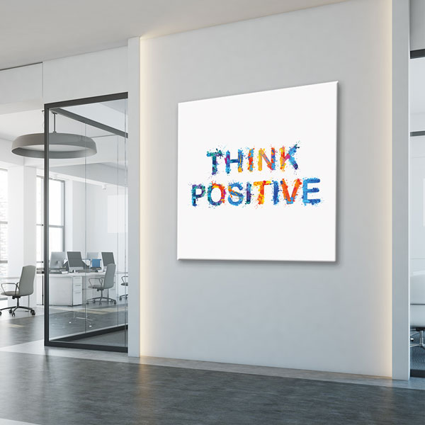 motivational-wall-design-3189-09 Pozitif Düşün Duvar Tablosu - Renkli Motivasyon – 3189