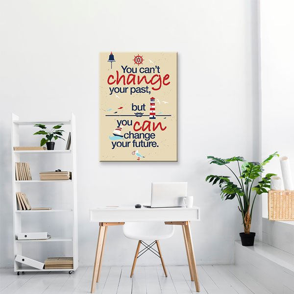 motivational-wall-posters-7559-01 Motivasyon Change Your Future Kanvas Tablo – 7559