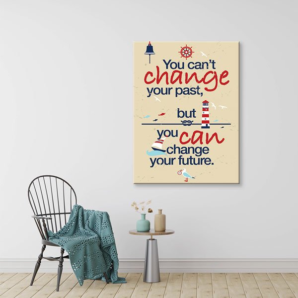 motivational-wall-posters-7559-03 Motivasyon Change Your Future Kanvas Tablo – 7559
