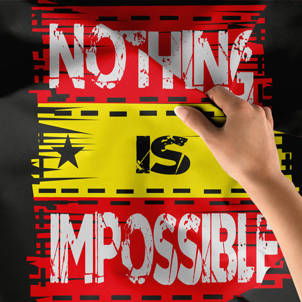 Motivasyon Duvar Örtüsü - Nothing is Impossible 7600
