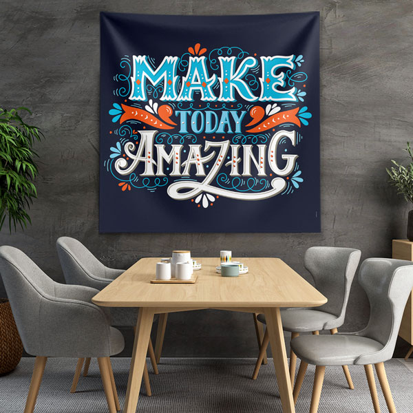 Motivasyon Duvar Örtüsü - Make Today Amazing (Klasik Stil) 7612