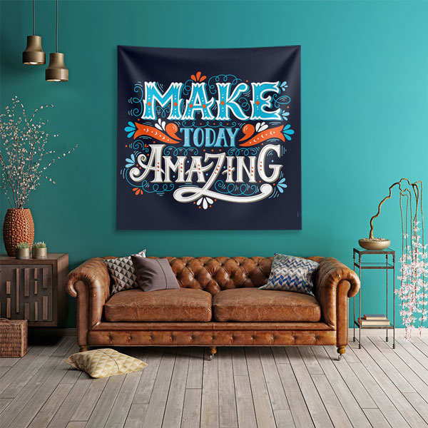 Motivasyon Duvar Örtüsü - Make Today Amazing (Klasik Stil) 7612