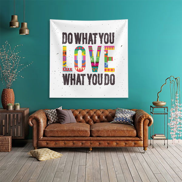 motivational-wall-tapestry-7617-02 Motivasyon Duvar Örtüsü - Do What You Love 7617