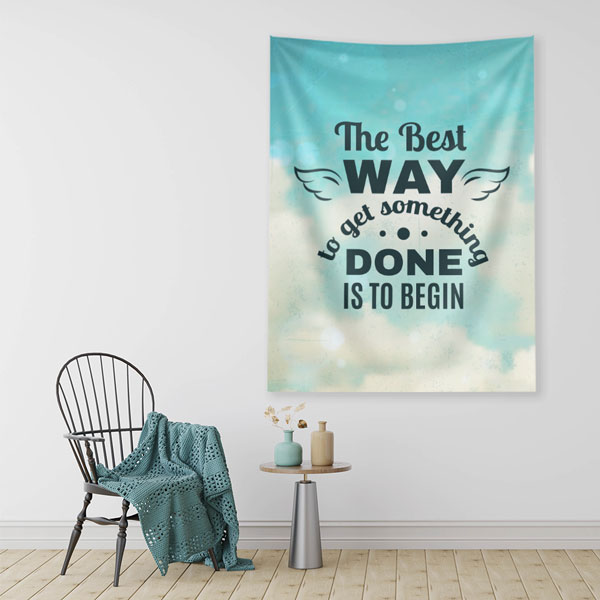 motivational-wall-tapestry-7627-01 Motivasyon Duvar Örtüsü - The Best Way to Get Something Done 7627