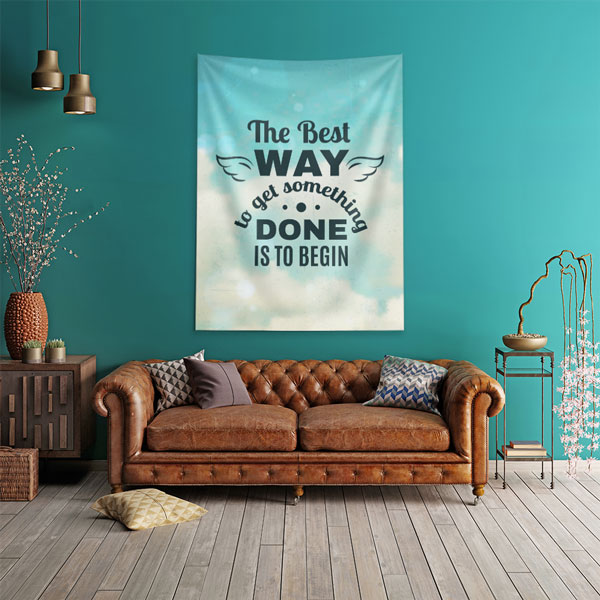 motivational-wall-tapestry-7627-02 Motivasyon Duvar Örtüsü - The Best Way to Get Something Done 7627